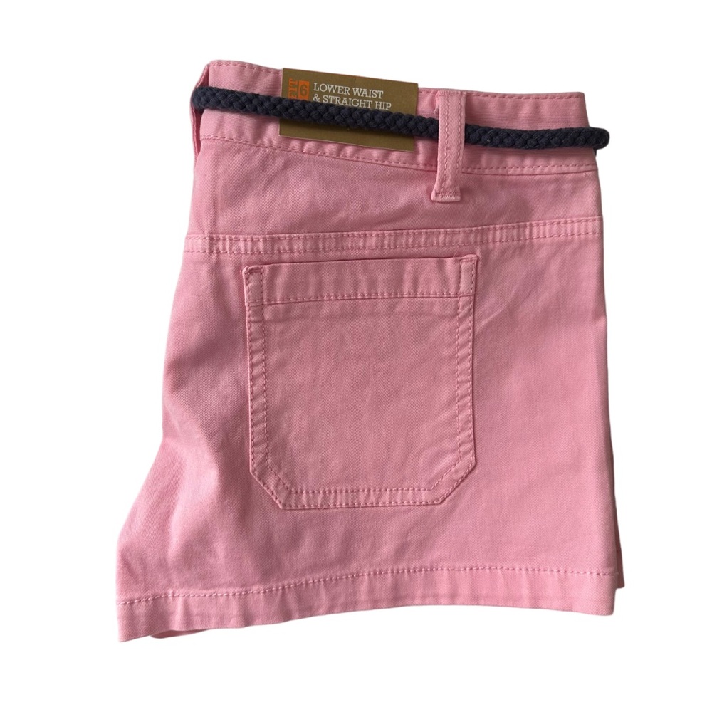 Mossimo Supply Co. Y2K Low Rise Belted Rosato Pink Shorts Junior’s Size 9 - Picture 7 of 9